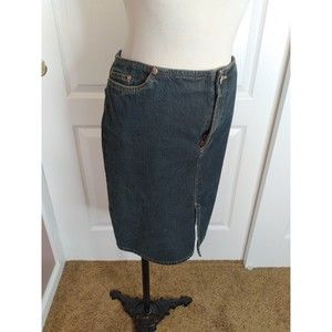 Y2K DENIM SKIRT MINI STRAIGHT SIZE 4 WOMENS